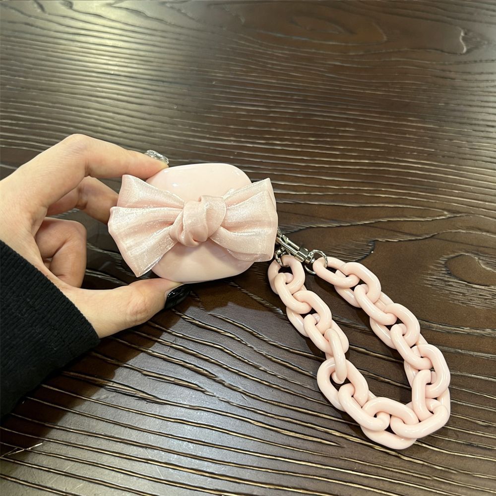 Gingham Flower [Pink Shell] + Pink Bracelet AirPods 2