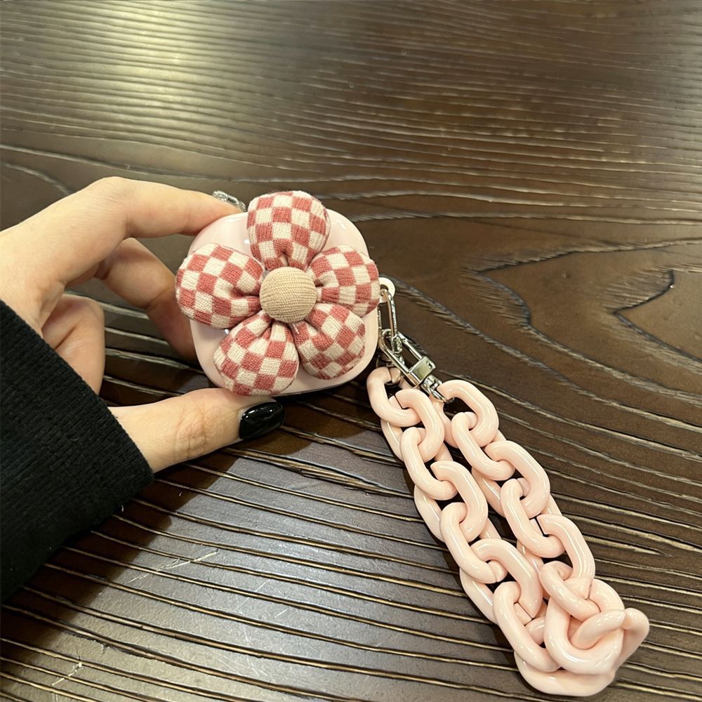 Gingham Flower [Pink Shell] + Pink Bracelet AirPods Pro 2