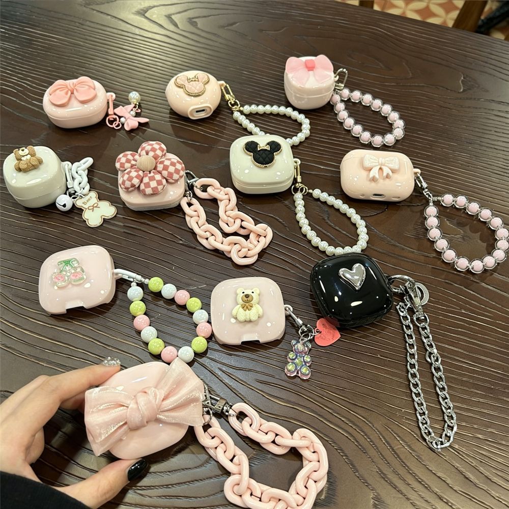 Gingham Flower [Pink Shell] + Pink Bracelet AirPods Pro 2