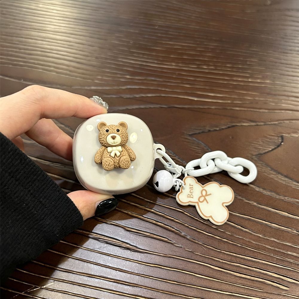 Large Pink Bow [Pink Shell] + Bow Keychain AirPods 2