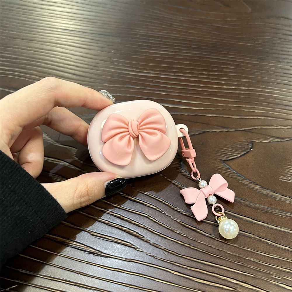 Large Pink Bow [Pink Shell] + Bow Keychain AirPods Pro 2