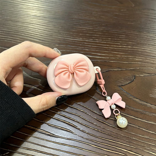 Large Pink Bow [Pink Shell] + Bow Keychain AirPods Pro 2